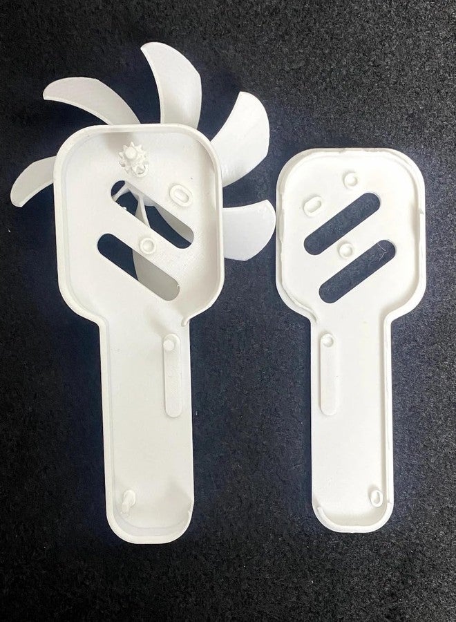 3D Craft 3D Printed Mechanical Fan Assembly Kit, White, DIY Educational Model - Image 5